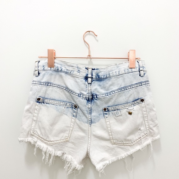 SOLD - ZARA DENIM SHORTS HIGH WAISTED - Picture 9 of 11